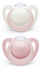 NUK Genius 2 Silicon Soothers 0-6 Months