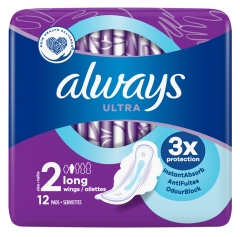 Always Ultra Long 12 Serviettes Taille 2