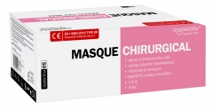 Masque Chirurgical Facial Médical Haute Filtration EFB 98% Rose 50 Masques