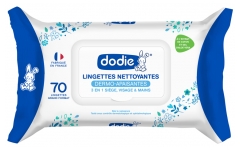 Dodie Lingettes Nettoyantes Dermo-Apaisantes 70 Lingettes