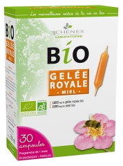 Les 3 Chênes Bio Gelee-Royale Honig 30 Ampullen