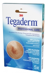 3M Tegaderm Pansement Film Transparent 6 cm x 7 cm 5 Pansements