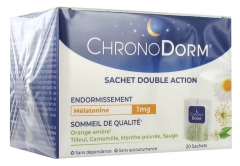 Laboratoires IPRAD ChronoDorm Mélatonine 1 mg 20 Sachets