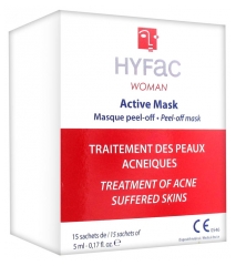 Hyfac Woman Active Mask Traitement des Peaux Acnéiques 15 Sachets