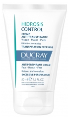 Ducray Hidrosis Control Creme für Gesicht, Hände und Füße Anti-Transpirant 50 ml