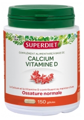 Superdiet Calcium + Vitamin D 150 Capsules