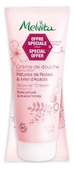 Melvita Crème de Douche Pétales de Rose & Miel d'Acacia Lot de 2 x 200 ml