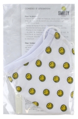Apoticare Adult Smiley Washable Fabric Mask - Colour: White Yellow Smileys