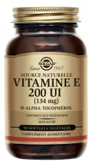 Solgar Vitamina E 200 UI (134 mg) 50 C&aacute;psulas Vegetais