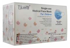 Médi-Santé Masque Facial Médical à Usage Unique pour Enfant EFB 95% 50 Masques