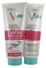 Vichy Pureté Thermale Démaquillant Intégral 3en1 Peau Sensible Lot de 2 x 300 ml