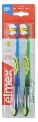 Elmex Junior Duo Pack Toothbrushes Supple 6-12 Years