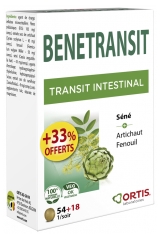 Ortis Bénétransit Intestinal Transit 54 Tablets + 18 Free Tablets
