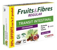 Ortis Fruit & Fiber Regular 2 x 24 Kostki do żucia