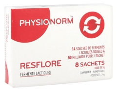 Laboratoire Immubio Physionorm Resflore Ferments Lactiques 8 Sachets