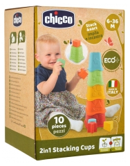 Chicco Cubes à Empiler 2en1 Eco+ 6-36 Mois