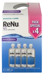 Bausch + Lomb ReNu MPS Solution Multifonctions Lot de 4 x 360 ml