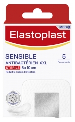 Elastoplast Pansement Sensible Antibactérien XXL Stérile 5 Pansements