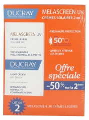 Ducray Melascreen UV Crème Légère SPF50+ Lot de 2 x 40 ml