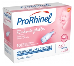 ProRhinel 10 Boquillas Desechables Suaves para Aspirador Nasal