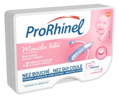 ProRhinel Baby-Nasensauger + 2 Weiche Spitzen