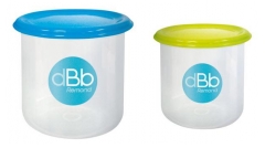 dBb Remond Juego 2 recipientes para congelar 190 ml y 300 ml
