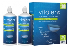 Solution Multifonction pour Lentilles de Contact Souples Lot de 2 x 50 ml