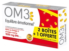 Isodisnatura OM3 Emotionales Gleichgewicht Pack 3 x 60 Kapseln