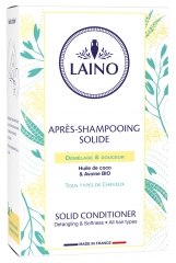 Laino Après-Shampoing Solide Démêlage &amp; Douceur Tous Types de Cheveux 60 g