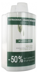 Klorane Shampoing Extra-Doux au Lait d'Avoine Lot de 2 x 400 ml