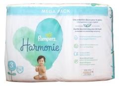 Pampers Harmonie 74 Couches Taille 3 (6-10 Kg)
