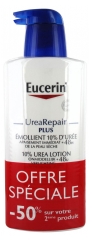 Eucerin UreaRepair PLUS Émollient 10% d'Urée Lot de 2 x 400 ml