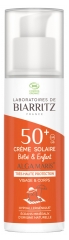 Laboratoires de Biarritz Alga Maris Crème Solaire Bébé &amp; Enfant SPF50+ Bio 100 ml