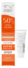 Laboratoires de Biarritz Alga Maris Sun Spray Face and Body SPF50+ Organic 150 ml + After Sun Organic Fluid 30 ml Free