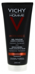 Vichy Homme Hydra Mag C Gel Douche Corps &amp; Cheveux 200 ml