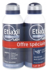 Etiaxil Deodorant Men Anti-Perspirant 48H Control Aerosol 2 x 150ml