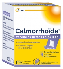 Calmorrhoïde Troubles Hémorroïdaires 20 Lingettes