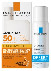 La Roche-Posay Anthelios Shaka Invisible Fluid SPF50+ 50ml + Thermal Spring Water 50ml Offered