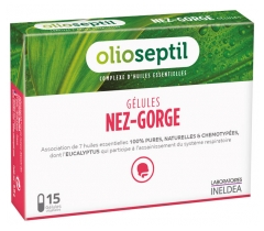 Olioseptil Nose-Throat 15 Vegetable Capsules