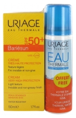 Uriage Bariésun Creme SPF50+ 50 ml + Thermalwasser 50 ml Geschenkt