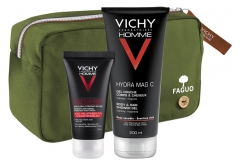 Vichy Homme Kit Anti-Âge + Trousse FAGUO Verte Offerte