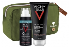 Vichy Homme Essential Kit + Green FAGUO Case Free