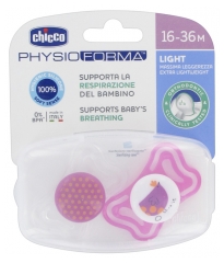Chicco Physio Forma Light 2 Silicone Soothers 16-36 Months