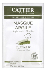 Cattier Green Clay Mask Oily Skin Organic 12.50ml