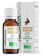 &Oacute;leo Essencial Org&acirc;nico de Gengibre Aromaya 5 ml
