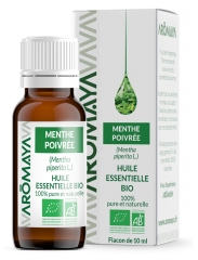 Aromaya &Oacute;leo Essencial Org&acirc;nico de Hortel&atilde;-Pimenta 10 ml