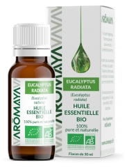 &Oacute;leo Essencial Org&acirc;nico de Eucalipto Radiata Aromaya 30 ml