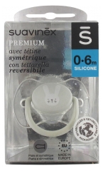 Suavinex Premium Sucette avec Tétine Symétrique 0 à 6 Mois