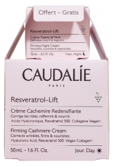 Caudalie Resveratrol [Lift] Crème Cachemire Redensifiante 50 ml + Crème Tisane de Nuit 15 ml Offerte