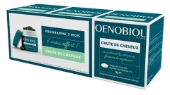 Oenobiol Chute de Cheveux Lot de 3 x 60 Capsules dont 60 Offertes